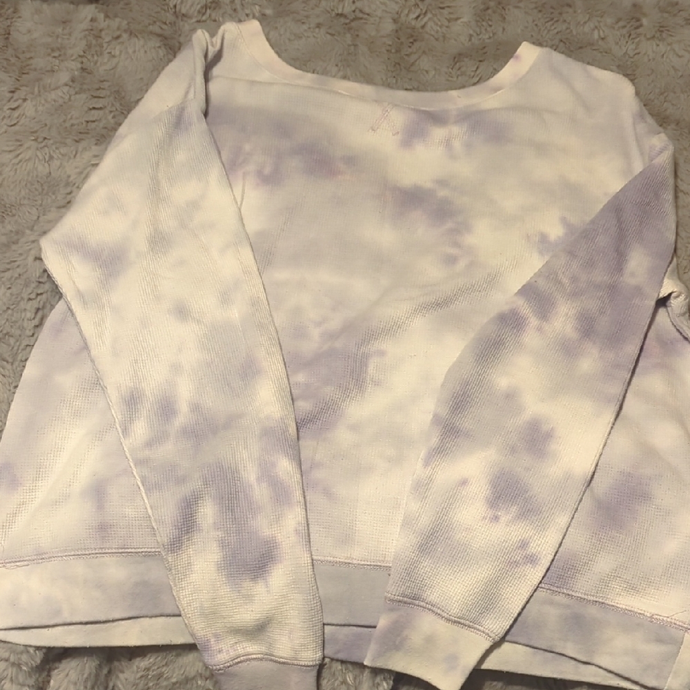 Splendid Lavender Tie-Dye Pullover